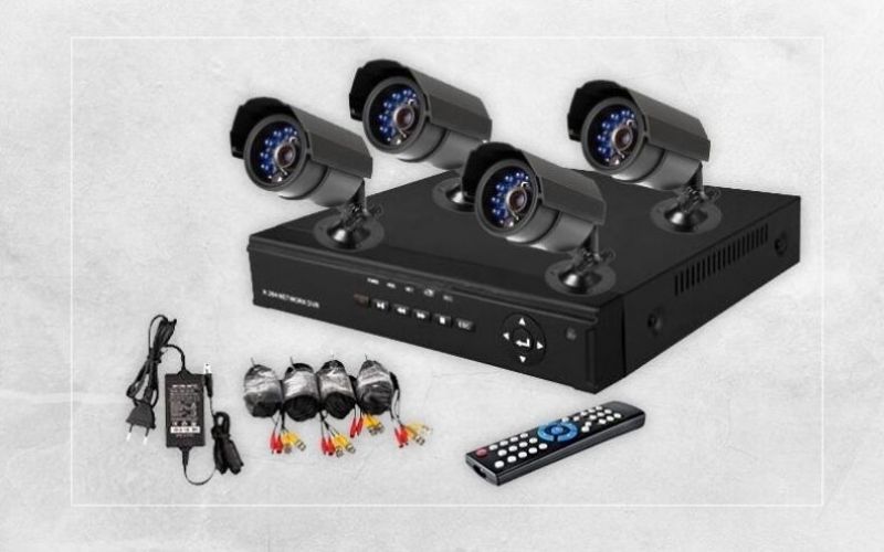 CCTV kamerarendszer - 4 kamerás megfigyelő rendszer